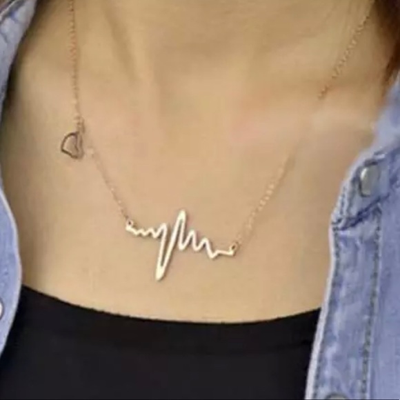 3/$30 Heartbeat Pendant Necklace - Picture 4 of 6